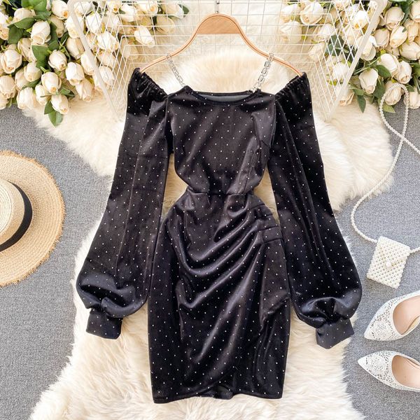 2021 vintage black/white polka dot spaghetti strap mini women slash neck long sleeve high waist draped vestidos fashion 4b5b, Black;gray
2021 vintage black/white polka dot spaghetti strap mini women slash neck long sleeve high waist draped vestidos fashion 4b5b, Black;gray
