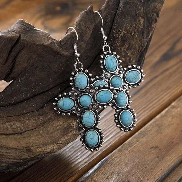 dangle & chandelier 2021 wholesale bohemian cross design beads turquoises stone earring tribal jewelry vintage large statement earrings, Silver
dangle & chandelier 2021 wholesale bohemian cross design beads turquoises stone earring tribal jewelry vintage large statement earrings, Silver