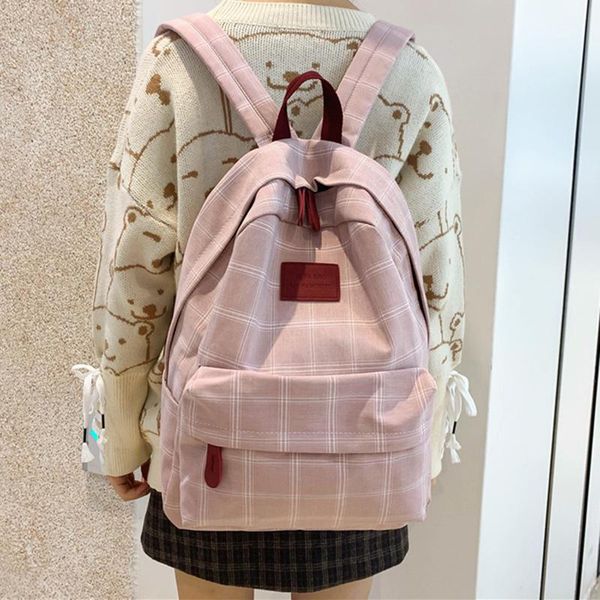 backpack 2021 plaid women student cute school bag rucksack female mochilas feminina bags for teenage girs canvas
backpack 2021 plaid women student cute school bag rucksack female mochilas feminina bags for teenage girs canvas