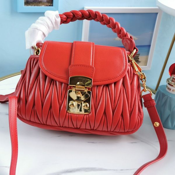 wrinkle handbag tote bag shoulder crossbody bags sheepskin genuine leather fashion letter pleated design woven handle adjustable detchable
wrinkle handbag tote bag shoulder crossbody bags sheepskin genuine leather fashion letter pleated design woven handle adjustable detchable