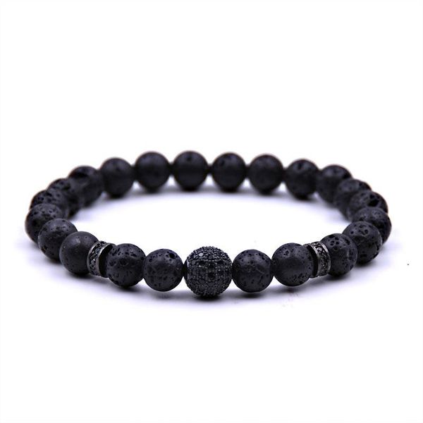 beaded, strands natural stone bead bracelet lava luxury cz ball beaded bracciali femme friend women men's jewelry men bieklik, Black
beaded, strands natural stone bead bracelet lava luxury cz ball beaded bracciali femme friend women men's jewelry men bieklik, Black