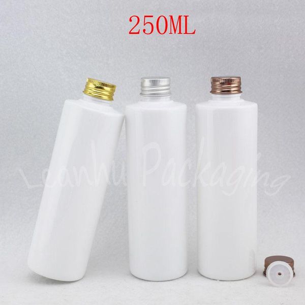 250ml white flat shoulder plastic bottle aluminum cap , 250cc shampoo / lotion packaging bottle , empty cosmetic container
250ml white flat shoulder plastic bottle aluminum cap , 250cc shampoo / lotion packaging bottle , empty cosmetic container