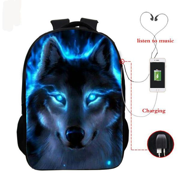 backpack wolf 3d printed boys girls school bag teenager usb cable backpacks women men bookbag college student schoolbag
backpack wolf 3d printed boys girls school bag teenager usb cable backpacks women men bookbag college student schoolbag