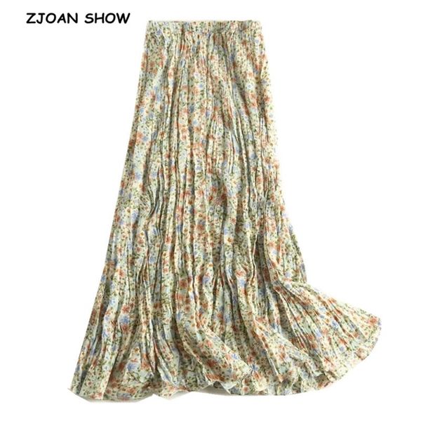 new boho green floral print rayon wrinkle long skirt holiday women elastic high waist ruched pleated swing skirts beach 210315, Black
new boho green floral print rayon wrinkle long skirt holiday women elastic high waist ruched pleated swing skirts beach 210315, Black