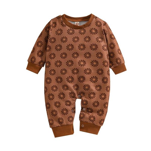 jumpsuits infant autumn spring cotton floral printed pattern romper brown long sleeve round collar jumpsuit for toddler baby girls boys, Blue
jumpsuits infant autumn spring cotton floral printed pattern romper brown long sleeve round collar jumpsuit for toddler baby girls boys, Blue