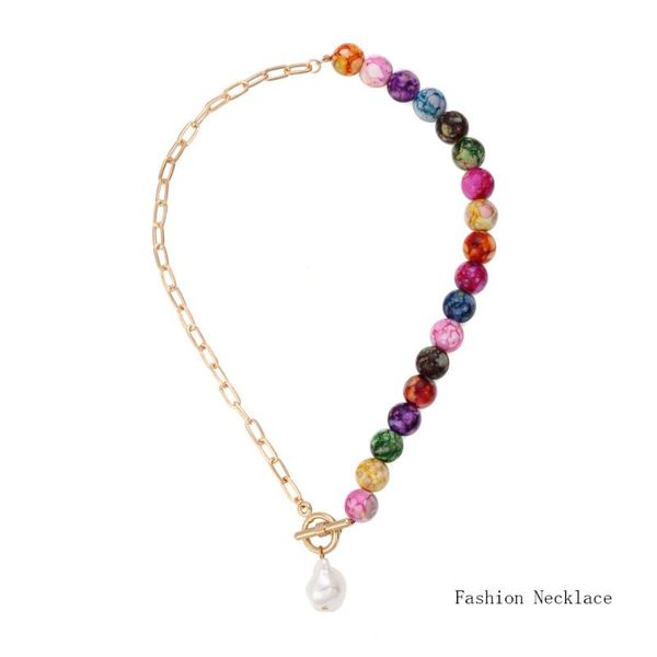 chains irregular women necklace metal colorful beads vintage simple clavicle chain neck statement jewelry accessories for, Silver
chains irregular women necklace metal colorful beads vintage simple clavicle chain neck statement jewelry accessories for, Silver