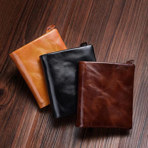 wallets genuine leather wallet men card holder and coin purse short small vintage brand cow male, Red;black
wallets genuine leather wallet men card holder and coin purse short small vintage brand cow male, Red;black