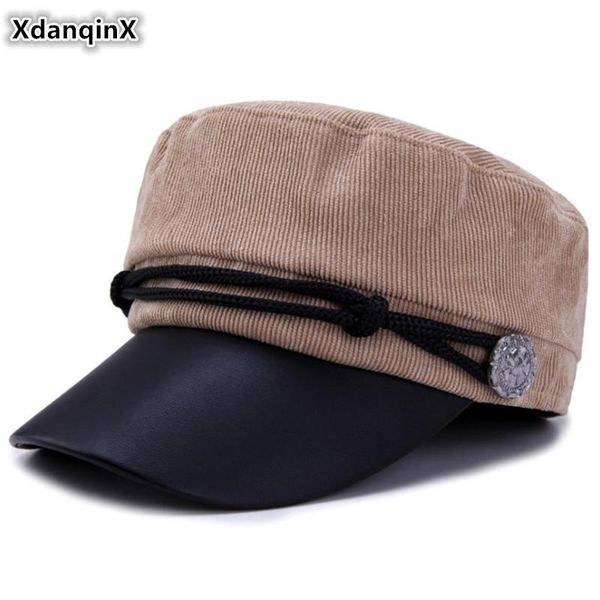 berets xdanqinx elegant women's hat corduroy retro army military hats fashion vintage flat cap for women style ladies student caps, Blue;gray
berets xdanqinx elegant women's hat corduroy retro army military hats fashion vintage flat cap for women style ladies student caps, Blue;gray