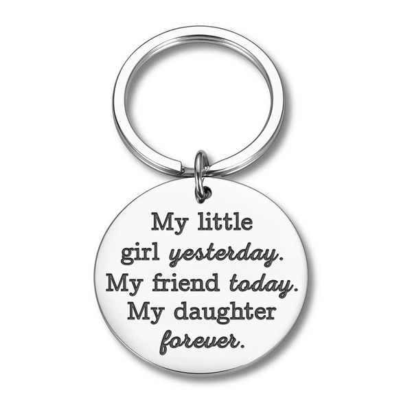 daughter keychain little girl birthday gift for her from father mother wedding graduation gifts for women teenage key ringdio chan contact, Slivery;golden
daughter keychain little girl birthday gift for her from father mother wedding graduation gifts for women teenage key ringdio chan contact, Slivery;golden