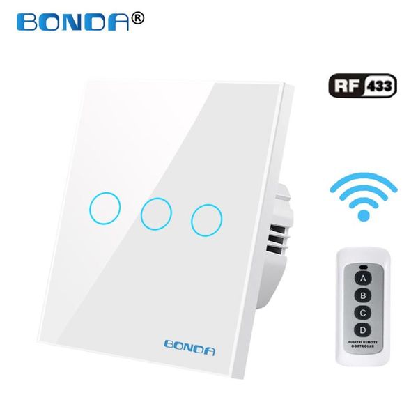 smart home control remote touch switch wall lamp wireless glass panel eu standard light sensor switches controller rf433
smart home control remote touch switch wall lamp wireless glass panel eu standard light sensor switches controller rf433