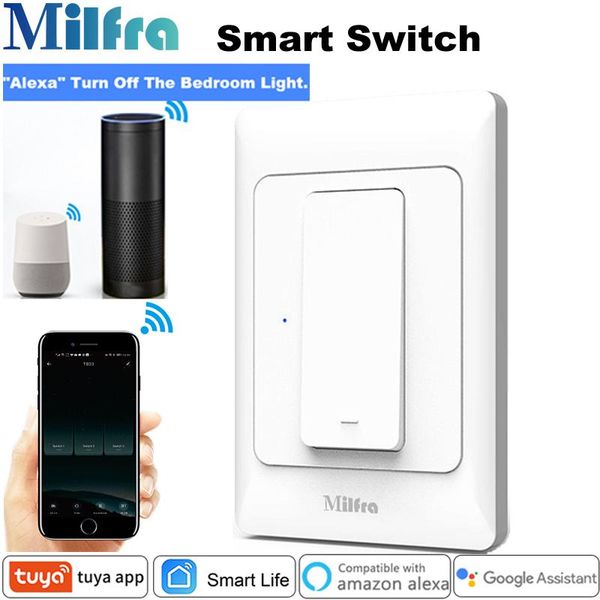 smart home control milfra wifi switch neutral wire required voice phone light us for assistant alexa tuya life app
smart home control milfra wifi switch neutral wire required voice phone light us for assistant alexa tuya life app