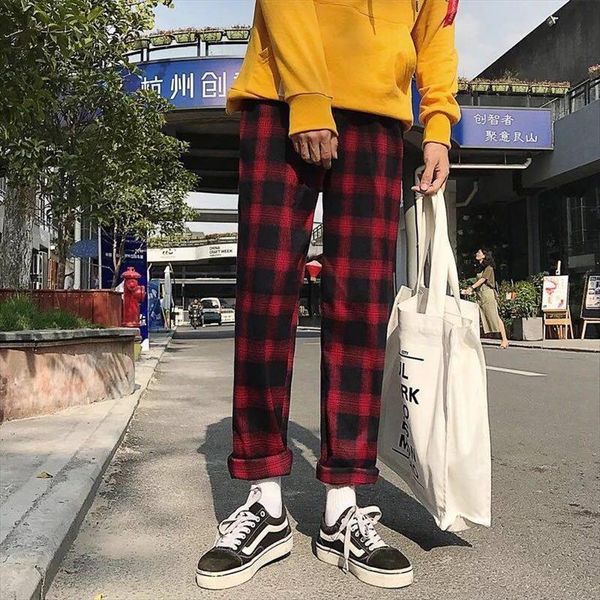 hip hop jogger sweatpants casual women pant plaid ankle length trousers fashion japanese streetwear, Black
hip hop jogger sweatpants casual women pant plaid ankle length trousers fashion japanese streetwear, Black