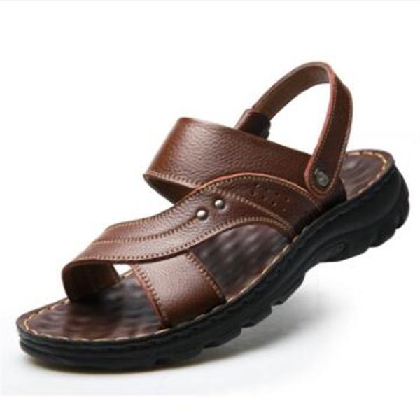slippers summer leather soft bottom sandals breathable comfortable lightweight non-slip casual fashion men's shoes, Black
slippers summer leather soft bottom sandals breathable comfortable lightweight non-slip casual fashion men's shoes, Black