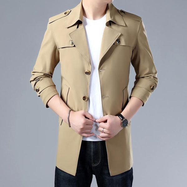 men's trench coats 4xl brand spring autumn men superior quality buttons male fashion outerwear jackets windbreaker, Tan;black
men's trench coats 4xl brand spring autumn men superior quality buttons male fashion outerwear jackets windbreaker, Tan;black