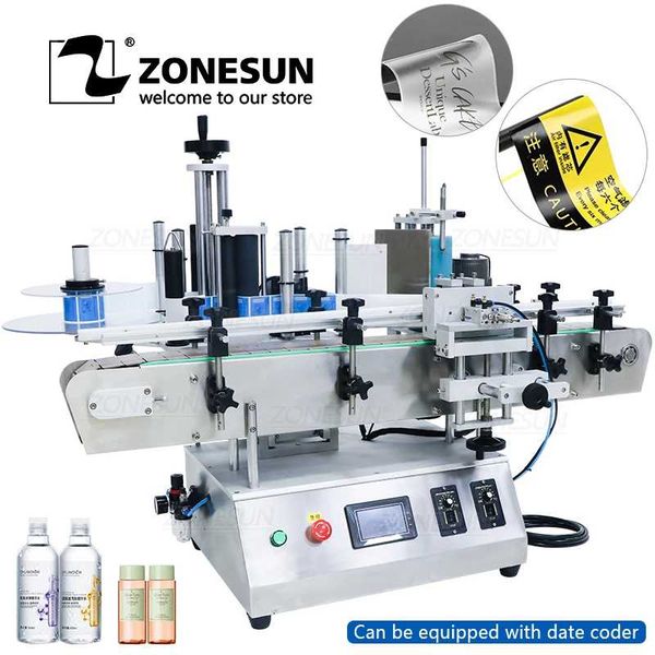zonesun automatic adhesive sticker handle jar plastic round bottle labeling machine paper labels auto packing machine
zonesun automatic adhesive sticker handle jar plastic round bottle labeling machine paper labels auto packing machine