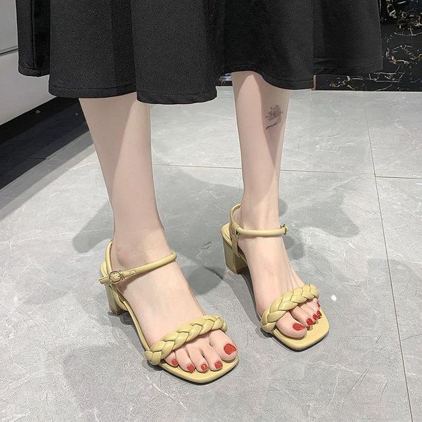 dress shoes high heel weave sandals women buckle thick summer fashion outdoor open toe mujer 2021, Black
dress shoes high heel weave sandals women buckle thick summer fashion outdoor open toe mujer 2021, Black