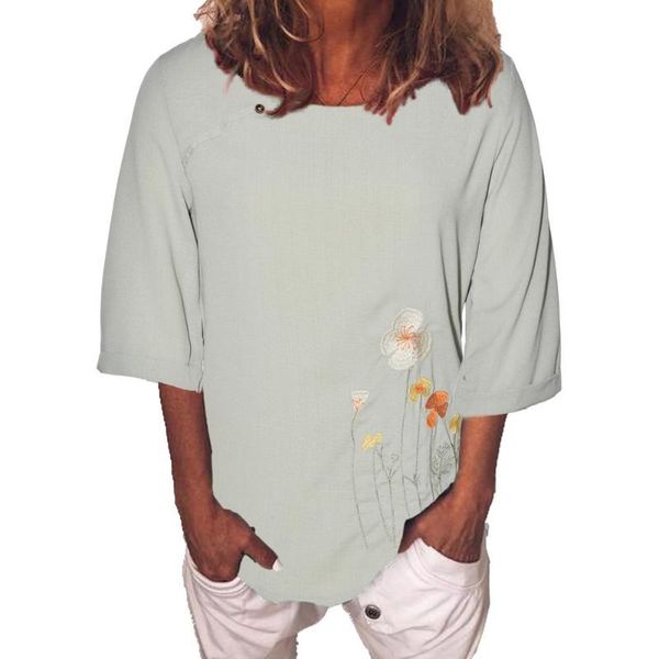 women's t-shirt 2021 shirts summer office workers ladies plus size cotton and linen casual short-sleeved printed, White
women's t-shirt 2021 shirts summer office workers ladies plus size cotton and linen casual short-sleeved printed, White