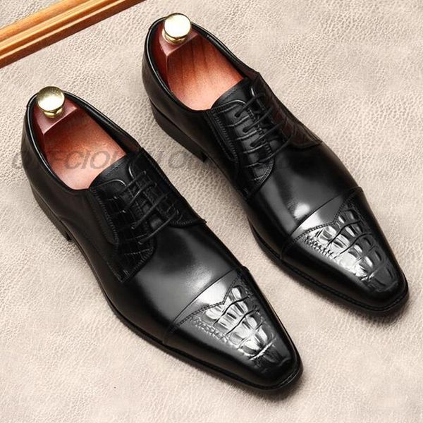 italian mens cap toe dress shoes genuine leather burgundy black oxfords men wedding shoes party crocodile formal shoes for men
italian mens cap toe dress shoes genuine leather burgundy black oxfords men wedding shoes party crocodile formal shoes for men