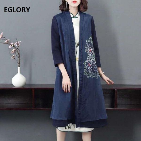 new long wool cardigan jackets 2021 autumn winter outerwear coat women organza embroidery patchwork wool blend coat, Black;brown
new long wool cardigan jackets 2021 autumn winter outerwear coat women organza embroidery patchwork wool blend coat, Black;brown