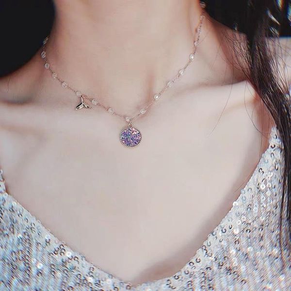 pendant necklaces mermaid tears necklace for women super fairy sequin pearl crystal temperament clavicle chain choker jewelry gift, Silver
pendant necklaces mermaid tears necklace for women super fairy sequin pearl crystal temperament clavicle chain choker jewelry gift, Silver