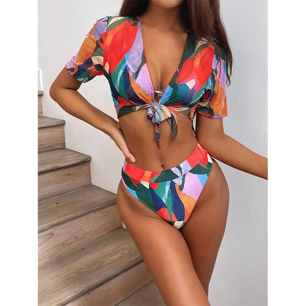 women's swimwear 3-piece high-waist swimsuit triangle micro bikini suit color print female summer vacation beach swimming, White;black
women's swimwear 3-piece high-waist swimsuit triangle micro bikini suit color print female summer vacation beach swimming, White;black