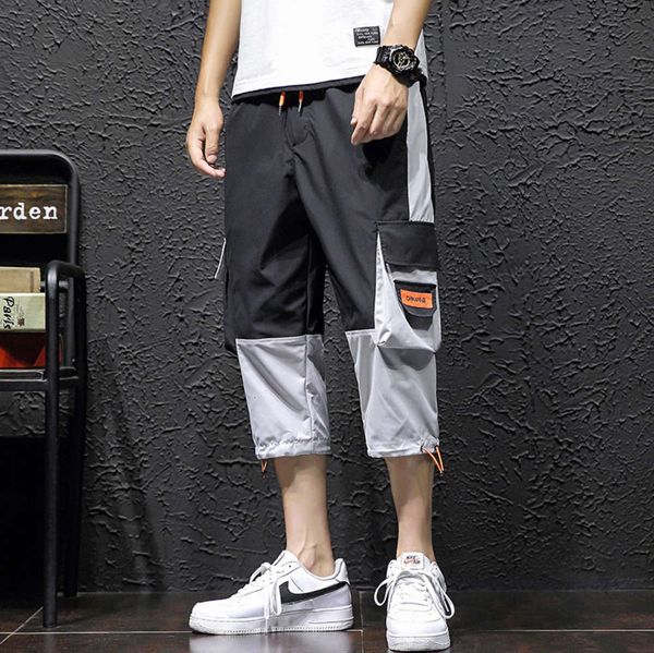 summer capris korean casual beach pants trend new loose shorts men's 8-point breeches, Black
summer capris korean casual beach pants trend new loose shorts men's 8-point breeches, Black
