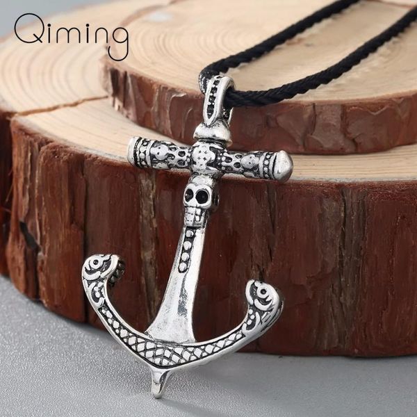 pendant necklaces slavic skeleton anchor necklace for men women vintage statement jewelry skull sea corsair pirate viking, Silver
pendant necklaces slavic skeleton anchor necklace for men women vintage statement jewelry skull sea corsair pirate viking, Silver