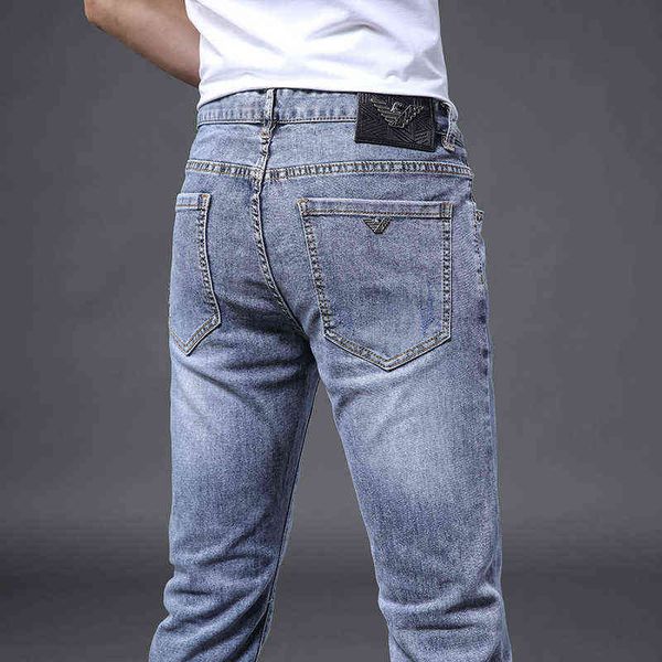 brand 2022 european fashion jeans men's spring and summer slim fit elastic light luxury korean version versatile small foot long pants, Blue
brand 2022 european fashion jeans men's spring and summer slim fit elastic light luxury korean version versatile small foot long pants, Blue