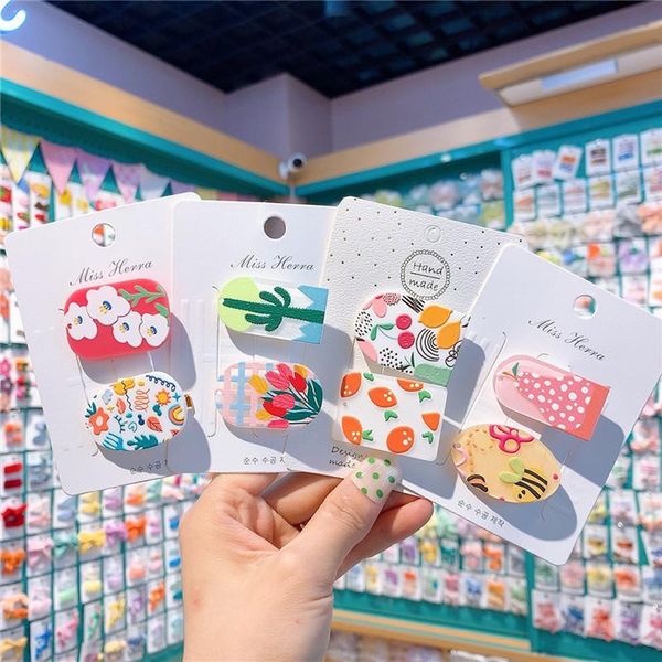 hair accessories 2 pcs korean fashion sweet girl children's hairpins creative cute cartoon graffiti geometry duckbill clip, Slivery;white
hair accessories 2 pcs korean fashion sweet girl children's hairpins creative cute cartoon graffiti geometry duckbill clip, Slivery;white