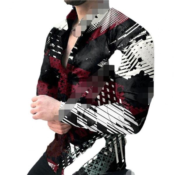 men's casual shirts men slim shirt digital printing turn-down collar single-breasted gradient color autumn winter high street male, White;black
men's casual shirts men slim shirt digital printing turn-down collar single-breasted gradient color autumn winter high street male, White;black