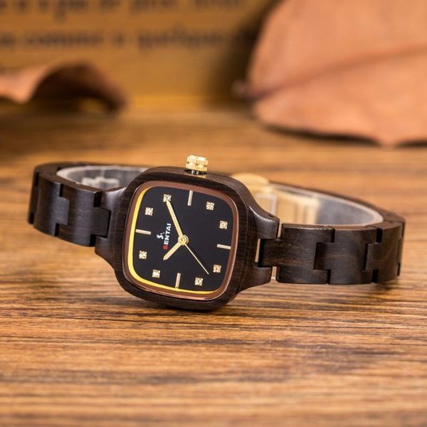 wristwatches fashion wooden watch for women with crystals movement handmade 100% natural wood black quartz analog watches, Slivery;brown
wristwatches fashion wooden watch for women with crystals movement handmade 100% natural wood black quartz analog watches, Slivery;brown