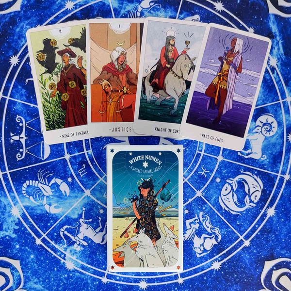 white numen: a sacred animal tarot cards divination deck entertainment party board game support drop shipping 80 pcs/box
white numen: a sacred animal tarot cards divination deck entertainment party board game support drop shipping 80 pcs/box