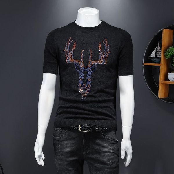 2021 new brand clothing animal printing rhinestone mans short sleeve o neck social club outfits casual t-shirt streetwear tee 1evd, White;black
2021 new brand clothing animal printing rhinestone mans short sleeve o neck social club outfits casual t-shirt streetwear tee 1evd, White;black