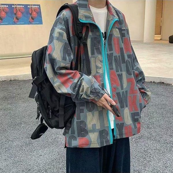 men's jackets jacket spring letter printed zipper korean loose couple cardigan sweatshirts wild casual coats handsome streetwear, Black;brown
men's jackets jacket spring letter printed zipper korean loose couple cardigan sweatshirts wild casual coats handsome streetwear, Black;brown