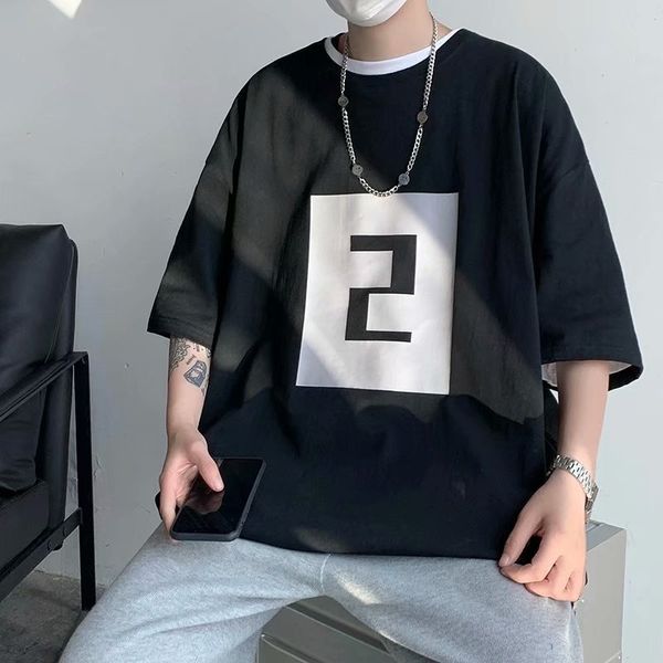 2021 summer short sleeve t-shirt men's loose size trend ins 5.5 drop shoulder t-shirt student men, Black
2021 summer short sleeve t-shirt men's loose size trend ins 5.5 drop shoulder t-shirt student men, Black