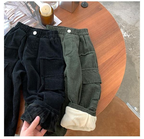 trousers winter boys warm thicken corduroy cargo pants children loose double layer thick, Blue
trousers winter boys warm thicken corduroy cargo pants children loose double layer thick, Blue