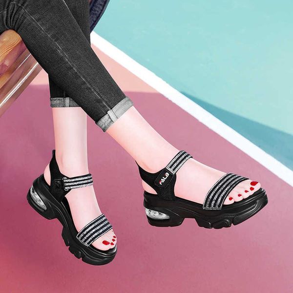 sandals sports and leisure women's soft sole light flat thick summer 2021 comfortable super, Black
sandals sports and leisure women's soft sole light flat thick summer 2021 comfortable super, Black
