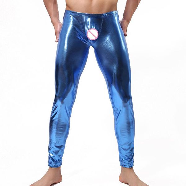 men's pants men low-rise night club body shaper stage performance tights bodywear shiny faux leather leggings multi color, Black
men's pants men low-rise night club body shaper stage performance tights bodywear shiny faux leather leggings multi color, Black