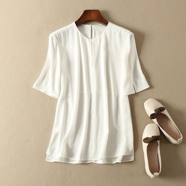 women's blouses & shirts elfstyle silk women solid color short sleeve - 2021ss ladies white/black/red/sky blue/light gray/champagne cas
women's blouses & shirts elfstyle silk women solid color short sleeve - 2021ss ladies white/black/red/sky blue/light gray/champagne cas
