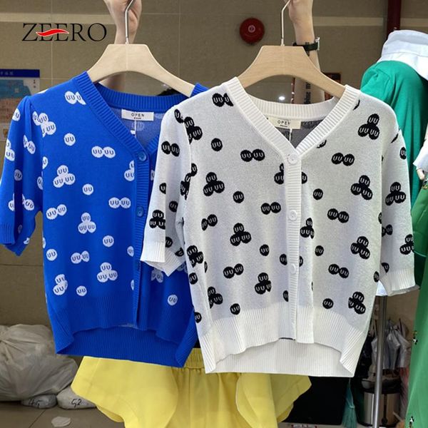 women's knits & tees summer woman casual v-neck dots knitted cropped cardigans crop women slim short female blusas mujer plus size, White
women's knits & tees summer woman casual v-neck dots knitted cropped cardigans crop women slim short female blusas mujer plus size, White