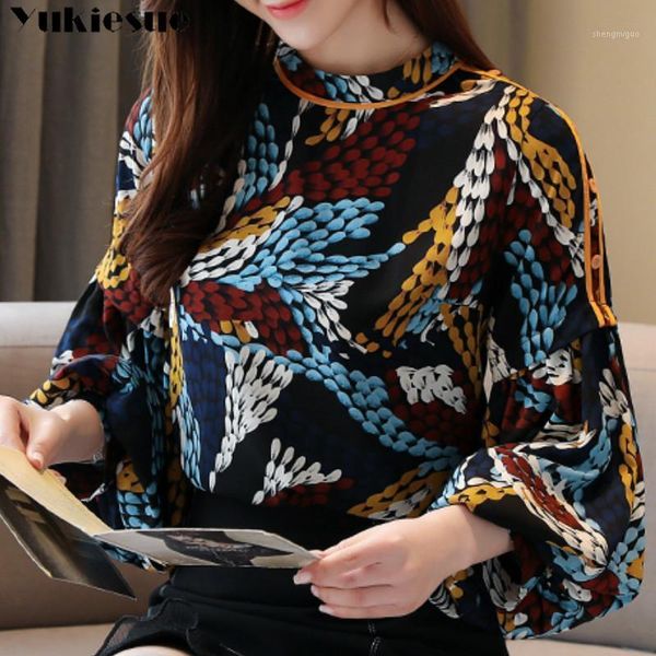 summer fashion women blouse shirts long sleeve floral printed chiffon turtleneck formal white black plus size women's blouses &
summer fashion women blouse shirts long sleeve floral printed chiffon turtleneck formal white black plus size women's blouses &