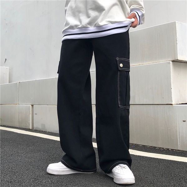 2021 new autumn korean style straight men's fashion retro casual tooling jeans men streetwear loose hip-hop denim trousers mens 40ef, Blue
2021 new autumn korean style straight men's fashion retro casual tooling jeans men streetwear loose hip-hop denim trousers mens 40ef, Blue