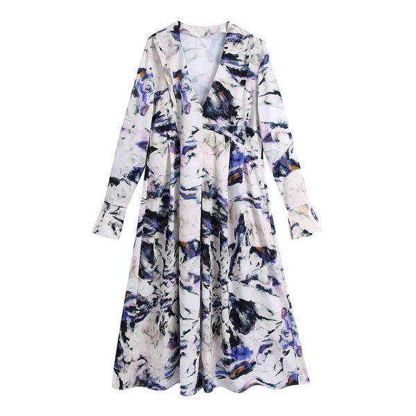 2021 new fashion print pleated midi women vintage v-neck long sleeve female es vestidos mujer xc23, Black;gray
2021 new fashion print pleated midi women vintage v-neck long sleeve female es vestidos mujer xc23, Black;gray