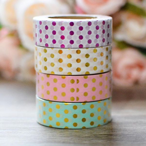 decorative paper washi tape polka gold foil dot papeleria diy craft scrapbooking tool christmas party decoration masking tape
decorative paper washi tape polka gold foil dot papeleria diy craft scrapbooking tool christmas party decoration masking tape