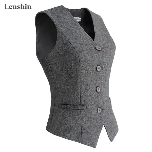 lenshin women elegant ol waistcoat vest gilet v-neck business career ladies office formal work wear outerwear 210817, Black;white
lenshin women elegant ol waistcoat vest gilet v-neck business career ladies office formal work wear outerwear 210817, Black;white