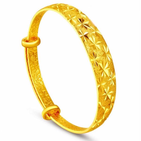 bangle classic imitation gold jewelry female 18k plated copper bracelet mother women's gift wedding engagement push pull, Black
bangle classic imitation gold jewelry female 18k plated copper bracelet mother women's gift wedding engagement push pull, Black