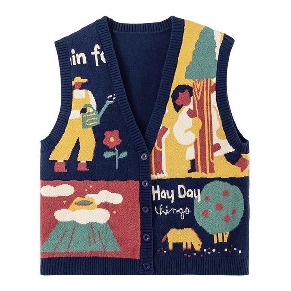 women's vests zoulv winter knitted vest female cardigan college sweater loose korean harajuku preppie style breasted v-neck coat, Black;white
women's vests zoulv winter knitted vest female cardigan college sweater loose korean harajuku preppie style breasted v-neck coat, Black;white