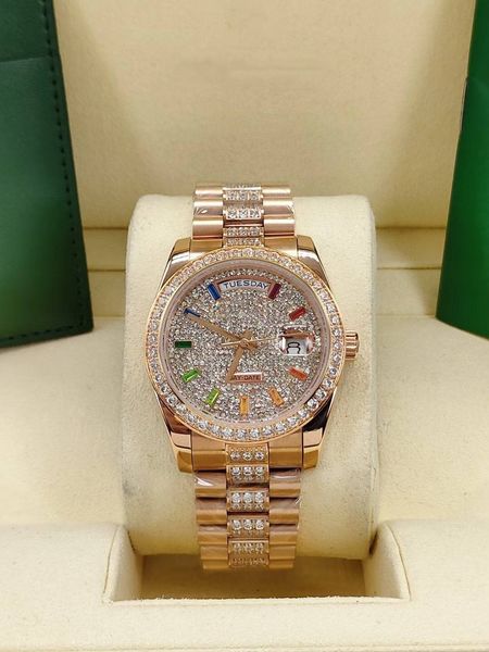 36mm men's automatic movement watch full stainless steel strap woman diamond iced out watches mens mechanical wristwatches lady man wri, Slivery;brown
36mm men's automatic movement watch full stainless steel strap woman diamond iced out watches mens mechanical wristwatches lady man wri, Slivery;brown