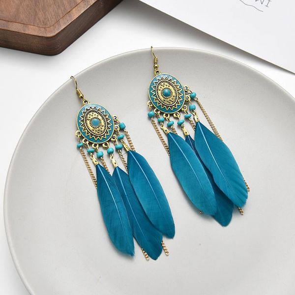 dangle & chandelier vintage feather earrings, chain tassels, bohemian ethnic style, jewelry for glamorous women valentine's day gifts, Silver
dangle & chandelier vintage feather earrings, chain tassels, bohemian ethnic style, jewelry for glamorous women valentine's day gifts, Silver