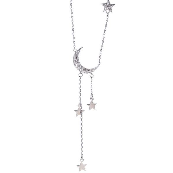 necklaces & pendants 925 sterling silver stars and moon tassels necklace clavicle chain for women choker fashion jewelry diamond pendant
necklaces & pendants 925 sterling silver stars and moon tassels necklace clavicle chain for women choker fashion jewelry diamond pendant
